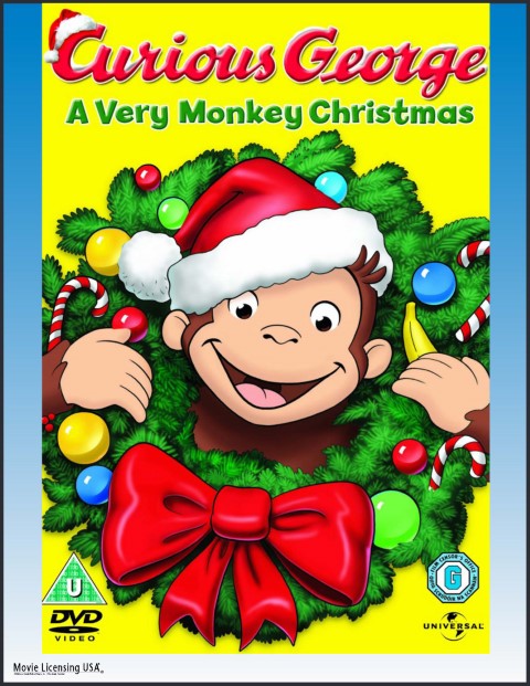movie poster for "Curious George: A Very Monkey Christmas"