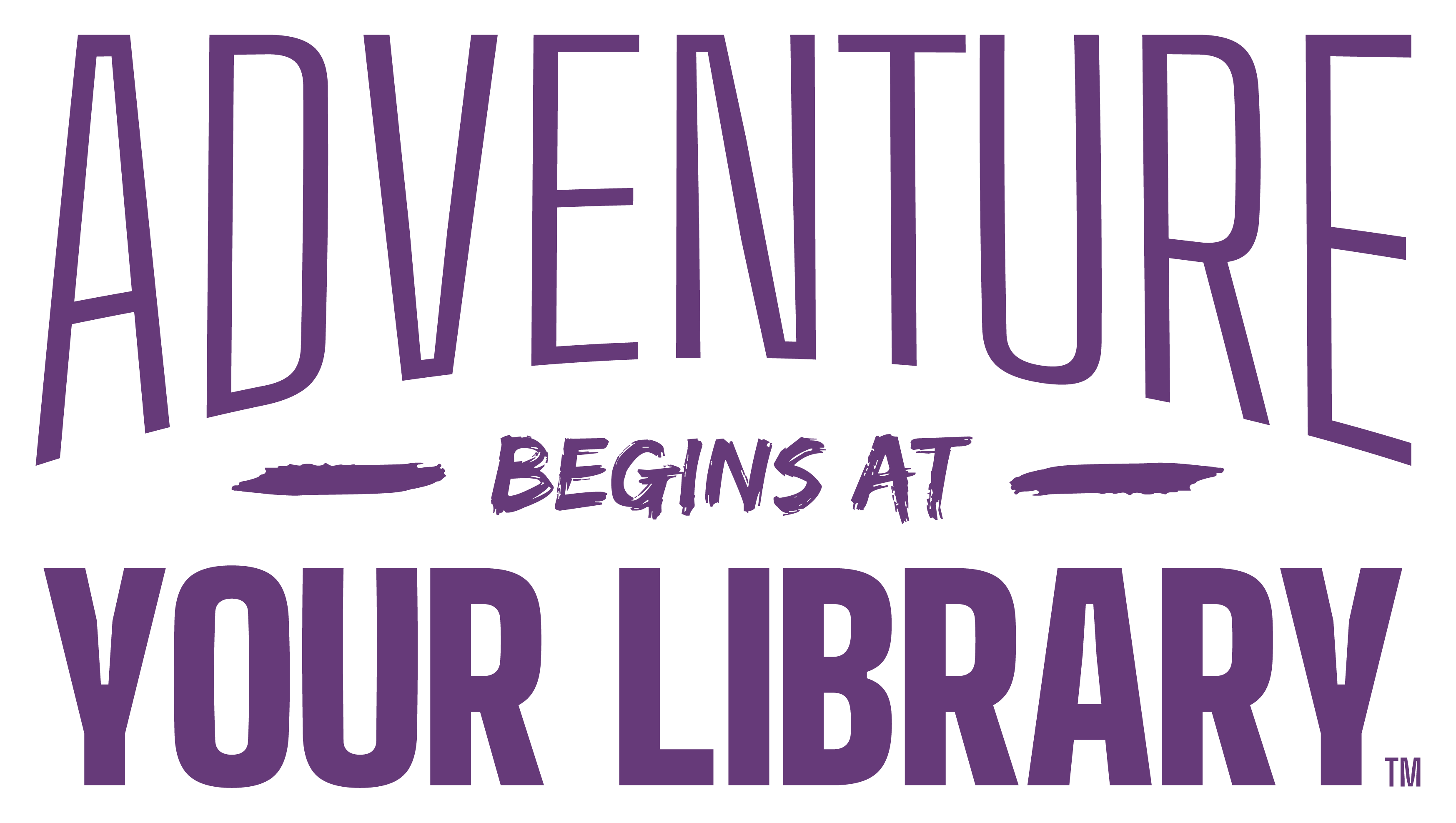 Summer Reading logo – text: "Adventure Begins at Your Library"