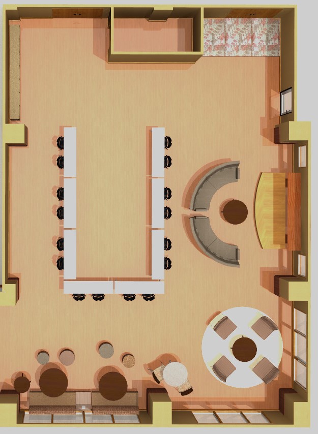 U-Shape Facing North