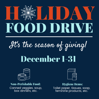 Holiday Food Drive graphic