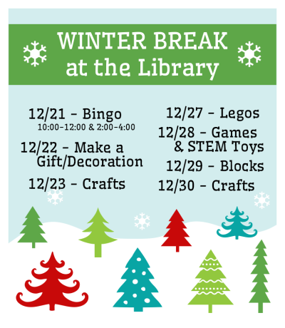Winter Break Activities flyer