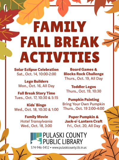 Family Fall Break Activities 2023