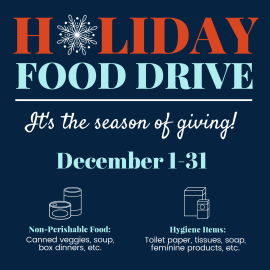 Holiday Food Drive graphic
