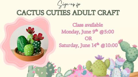 small rocks painted to look like cacti