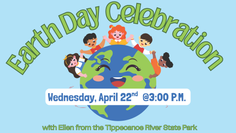 illustration of happy children surrounding a laughing depiction of the Earth